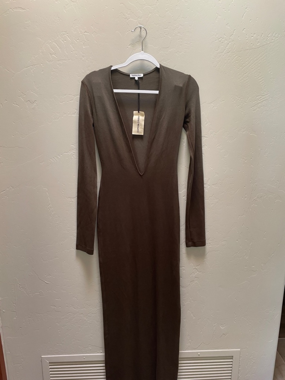 Cotton Citizen V-Neck Ribbed Dress - Picture 2 of 6